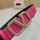 Valentino Garavani   vlogo signature belt in glossy calfskin 40mm