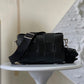 B-ottega Veneta Women Cassette Intreccio Leather Cross-Body Bag-Black