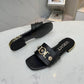 VERSACE SATIN SLIDES