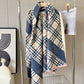 Burberry Lightweight Giant Check Wool & Silk Scarf