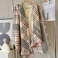 Burberry Lightweight Giant Check Wool & Silk Scarf