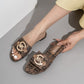 MICHAEL KORS Hayworth Embellished Logo Slide Sandal Shoe