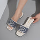 PRA-DA ricamo jacquard slides- SHOE