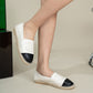 Classic Lambskin Black Chanel Espadrilles SHOE