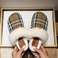 Warm Toe Tartan Closed Slipper 100% Terry Cotton shoe