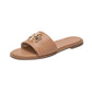 GIVENCHY Flat Logo Sandals- SHOE