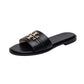 GIVENCHY Flat Logo Sandals- SHOE