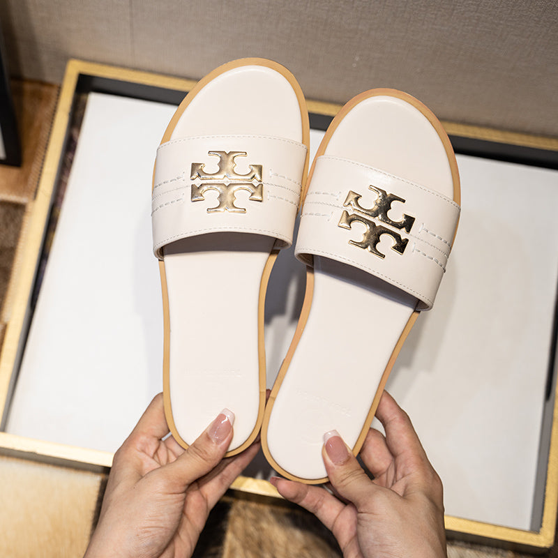 GIVENCHY Flat Logo Sandals- SHOE