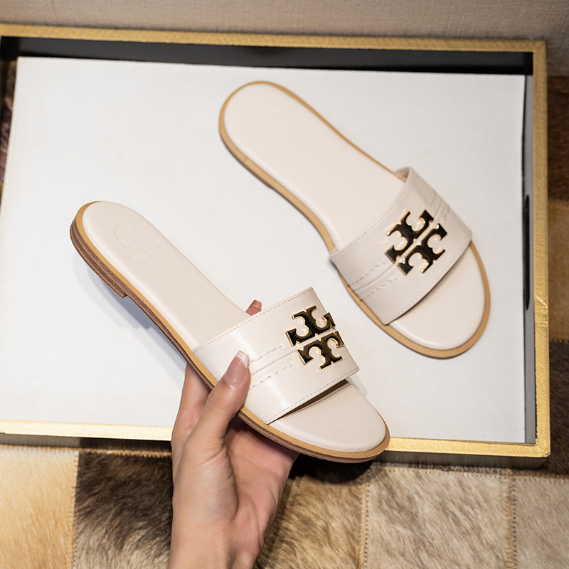 GIVENCHY Flat Logo Sandals- SHOE