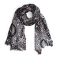 Fashion Feather Print Skinny Scarf