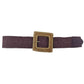 Fashion Square Straw Buckle Belt