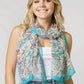 Paisley Print Chiffon Scarf