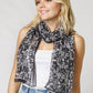 Flower Print Chiffon Scarf