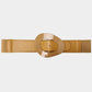 Fashion Oval Shape Buckle Elastic Belt