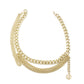 Double Drape Chunky Chain Drape Belt