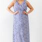 Plus Lavender Paisley Wrap V-neck Sleeveless Midi Dress