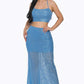 Sxy Back Sequin Maxi Dress