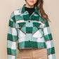 Yarn Dyed Plaid Button Up Jacket