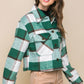 Yarn Dyed Plaid Button Up Jacket