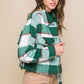 Yarn Dyed Plaid Button Up Jacket