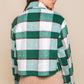 Yarn Dyed Plaid Button Up Jacket