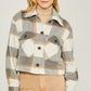 Yarn Dyed Plaid Button Up Jacket