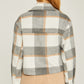 Yarn Dyed Plaid Button Up Jacket