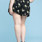 Plus Size Curvy, Floral Print Flowy Shorts