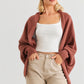 Batwing Sleeve Open Front Cardigan