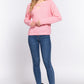 Long Slv X Strap V-neck Sweater