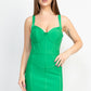 Sweetheart Wide Strap Bandage Dress