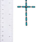 Multi Stone Pattern Cross Metal Earring