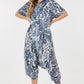 Loose Round Neck Print Onesie-like Jumpsuit