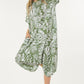 Loose Round Neck Print Onesie-like Jumpsuit