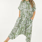 Loose Round Neck Print Onesie-like Jumpsuit