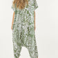 Loose Round Neck Print Onesie-like Jumpsuit