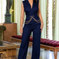 Denim Stretch Fashion Jumpsuit