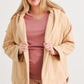 Plus Two Pocket Open Front Soft To Touch Hooded Cardigan Jacket