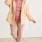 Plus Two Pocket Open Front Soft To Touch Hooded Cardigan Jacket