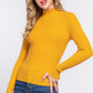 Long Slv Mock Neck Rib Sweater