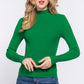 Long Slv Mock Neck Rib Sweater