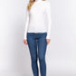 Long Slv Mock Neck Rib Sweater