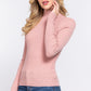 Long Slv Mock Neck Rib Sweater