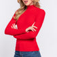 Long Slv Mock Neck Rib Sweater