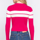 Long Slv Stripe Rib Sweater