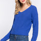 Dolman Slv Strappy Open Back Sweater