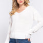 Dolman Slv Strappy Open Back Sweater