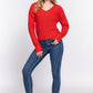 Dolman Slv Strappy Open Back Sweater