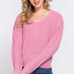 Dolman Slv Strappy Open Back Sweater