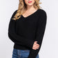 Dolman Slv Strappy Open Back Sweater